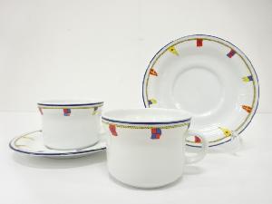 Richard Ginori　リチャードジノリ　クリーパー　カップ＆ソーサー　ペア